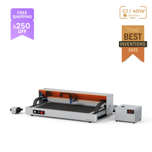 Carverall C1 40W CO2 Laser Engraving Machine | Work Area 620*350mm