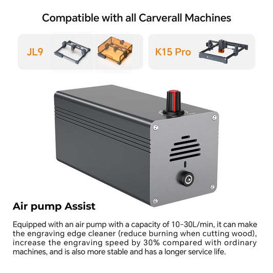 Air Assistant Pump | helps remove smoke and prevents burning edges.