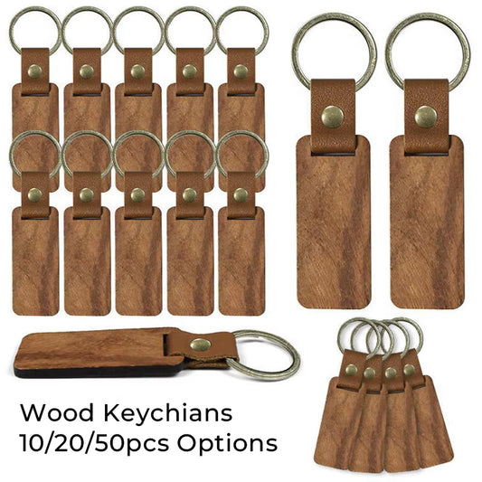 Blank Wood Keychains for Laser Engraver