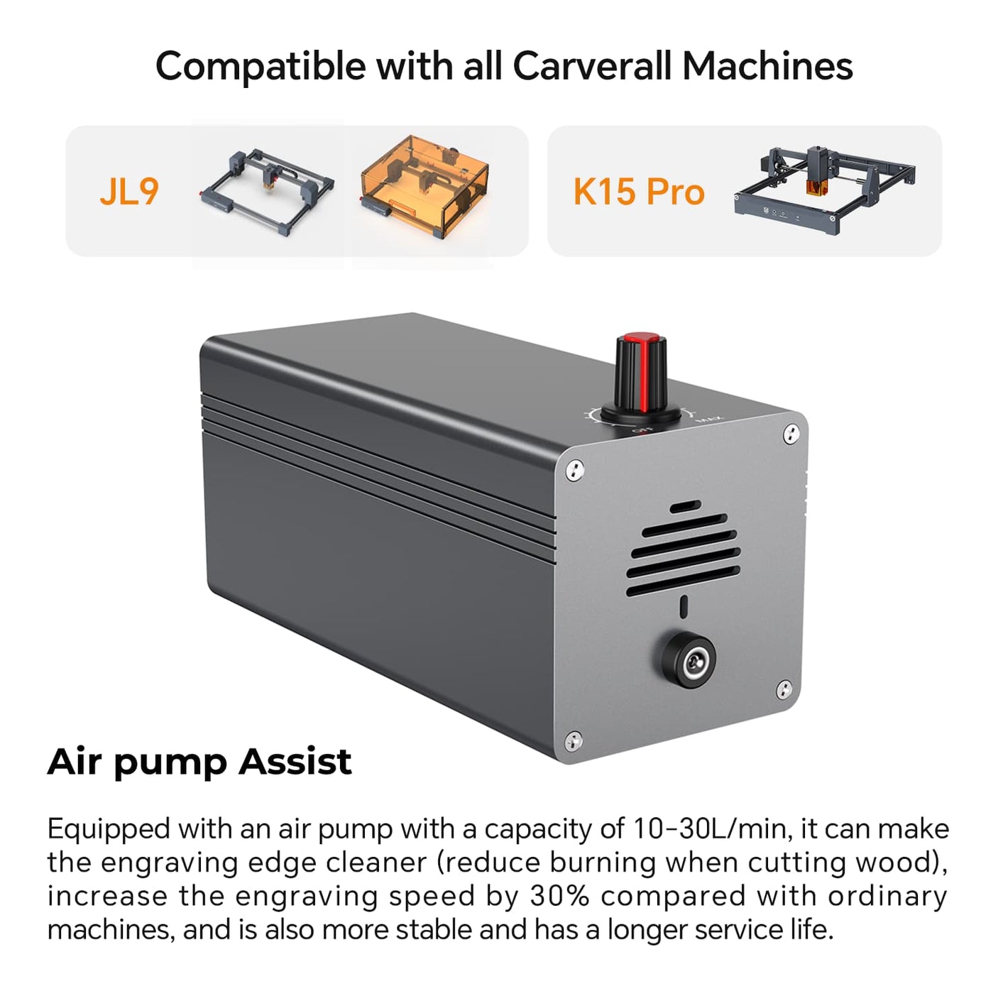 Air Assistant Pump | Compatible with all Carverall X/JL Series.